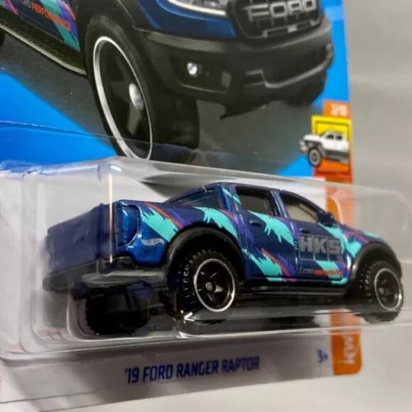 Hot Wheels '19 Ford Ranger Raptor HKS 43/250 Blue HW Hot Trucks 2/10 New 2024 - Picture 7 of 12